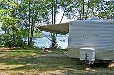 Waterfront site at Four Seasons Camping Area.